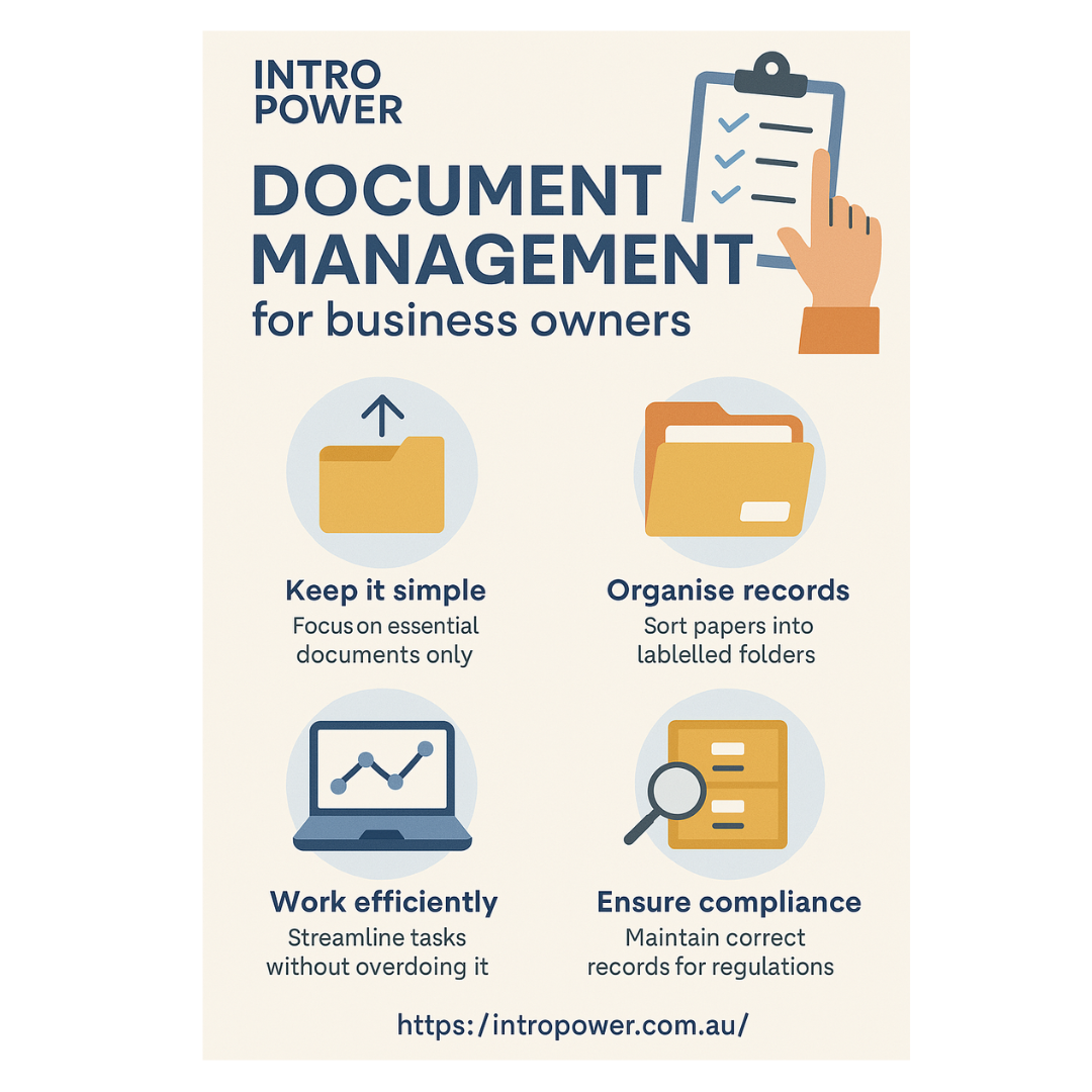 Business Workbook - Document Management for Micro & Solo Businesses